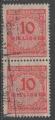 ALLEMAGNE REP WEIMAR N 299 o Y&T 1923 Chiffre 10