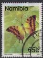 Namibie 1993 Oblitr Papillon Charaxes candiope empereur  veines vertes SU