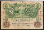 Allemagne 1906 billet 50 Mark (2) pick 26a VF ayant circul