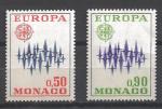 Europa 1972 Monaco Yvert 883 et 884 neuf ** MNH