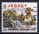 Jersey 1999 -"Lillie" la vache djeunant - YT 918D  (copyright aprs date)