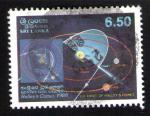 SRI LANKA Oblitration ronde Used Stamp Halley's Comet Comte 1986