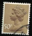 Royaume Uni 1980 Oblitr rond Used Srie Machin Elizabeth II 50 P SU