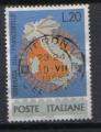ITALIE 1965 - YT 937 -  Carte de l' Italie - autoroute du soleil
