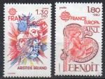 FRANCE N 2085 et 2086 ** Y&T 1980 Europa Aristide Briant et St Benoit