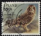 Islande 1987 Oblitr Used Oiseau Asio flammeus Hibou des marais SU
