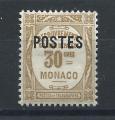 Monaco N145* (MH) 1937 - Timbre Taxe de 1924-32 surchargs