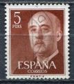 Timbre ESPAGNE 1955 - 58  Obl  N 867  Y&T  Personnages     