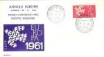 ITALIE Enveloppe du Timbre N858 (europa 1961) Palerme du 23/12/1961