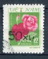 Timbre Rpublique Socialiste du VIETNAM 1978  Obl  N 512 B  Y&T  Fleurs Roses 