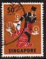 Singapour/Singapore 1968 - Srie courante:  danse & costume - YT 89/SG 110 