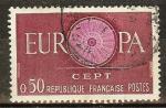 FRANCE N1267 Oblitr (europa 1960) - COTE 0.50 