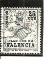 Espagne N Yvert 1148 - Edifil Valencia 1 (oblitr)