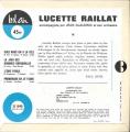 EP 45 RPM (7")  Lucette Raillat  "  La java des hommes grenouilles  "
