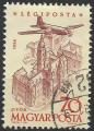HONGRIE - 1958/59 - Yt PA n 215 - Ob - Avion survolant ville de Gyor