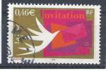 2002 FRANCE 3479 oblitr, cachet rond, invitation