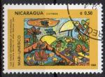 NICARAGUA  N 1347 o Y&T 1984 Protection de l'environnement UNESCO (dessin d'enf