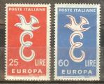 ITALIE N765/766** (europa 1958) - COTE 2.00 
