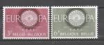 Europa 1960 Belgique Yvert 1150 et 1151 neuf ** MNH