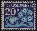 Tchcoslovaquie 1972 - Timbre-Taxe/Due stamp, 20 h - YT T 104 