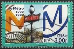 France 1999 -  YT 3292 ( Centenaire du métro parisien ) Ob