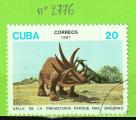 ANIMAUX PREHISTORIQUE - CUBA  N2776 OBLIT