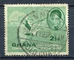 Timbre GHANA Dominion Britannique 1957 Obl N 11 Y&T Rapace Vautour Pcheur  