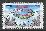 FRANCE - 2015 - Yt n A1148 - Ob - Bonnes vacances ; homme dans hamac montagne