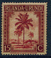 Rwanda Urundi 1942 - Y&T 128 - oblitr - palmier