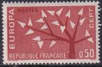 france - n 1359  neuf** - 1962