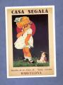 CPM repro ancienne publicit Espagne : Casa Segala , Barcelona ( fillette  chien