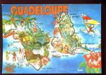 CPM neuve Guadeloupe Carte touristique de l'le