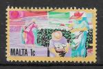 MALTE - 1981 - Yt n 625 - Ob - Culture du coton