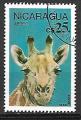 Nicaragua oblitr  YT pa 1155 girafe