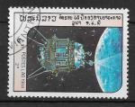 LAOS - 1984 - Yt n 592 - Ob - Espace ; sattelite Luna 3