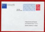 Enveloppe rponse . FONDATION DE FRANCE. Lamouche.  N 06P481