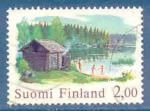 Finlande N775 Vieux sauna finlandais oblitr