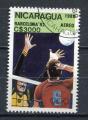 Timbre  NICARAGUA Poste Arienne 1989 Obl  N 1305 Y&T Volley Ball