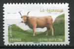 Timbre FRANCE Adhsif 2014 Obl  N 955  Y&T   Vache