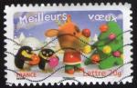 France 2006 Oblitr Meilleurs Voeux 2007 troisime timbre du carnet Y&T 3988