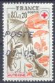 YT 1861 - Croix rouge - Automne - lapin escargot - champignon