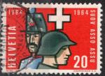 Suisse 1964; Y&T n 728; 20c, Association des sous-officiers