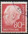 1954: Allemagne Y&T No. 71D obl. / Bund MiNr. 192 gest (m388)