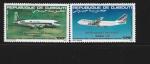 1983 DJIBOUTI PA 184-85** Avions, Boeing, incomplet, cte 6.50