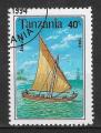 TANZANIE - 1994 - Yt n 1499 - Ob - Bateaux  voile : jahazi