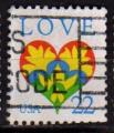 -U.A./U.S.A. 1987 - timbre d'Amour/Love stamp, obl./used - YT 1697 / Sc 2248 