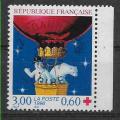 1996 FRANCE 3039a  oblitr, cachet rond, croix-rouge