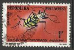 Madagascar 1966; Y&T n 420; 1 F faune, insecte