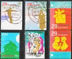 PAYS BAS Petit lot de 6 timbres oblitrs TB.