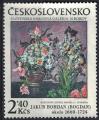 Tchcoslovaquie 1978 Used Flowers Peinture Fleurs de Jakub Bohdan